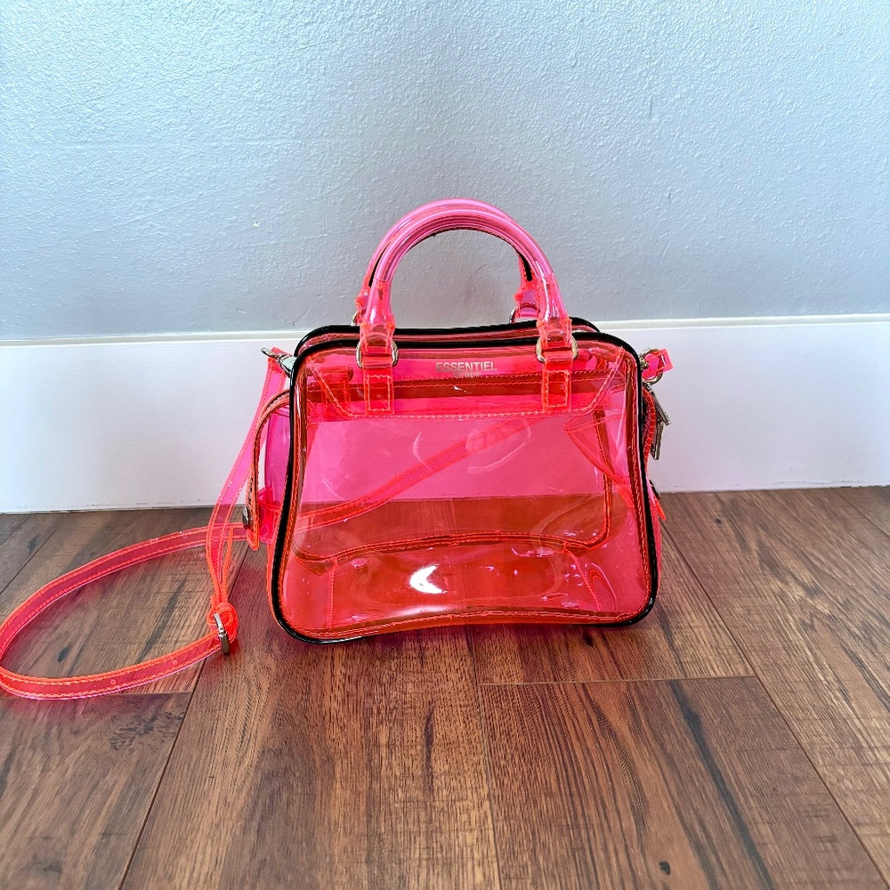 Essentiel Antwerp Transparent Pink Mini Bag Crossbody